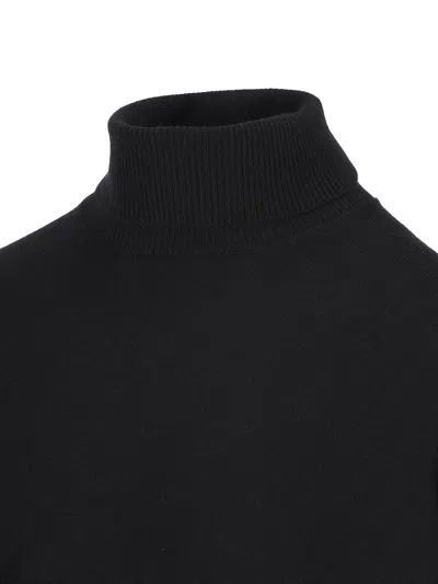 Fay Wool Turtleneck Sweater In Black