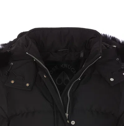 Moose Knuckles Cloud 3q Down Jacket In Black