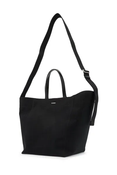 Jil Sander Utility Tote Bag In Black