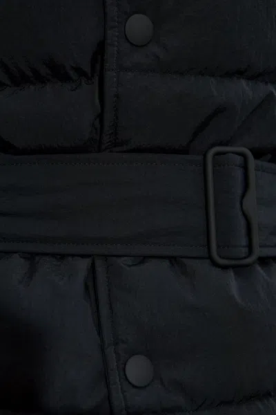 Burberry B-buckle Puffer Jacket In Black