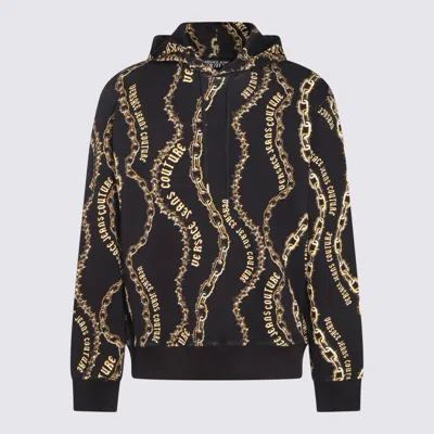 Shop Versace Jeans Couture Black Cotton Sweatshirt