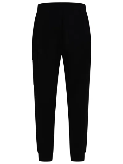 C.P. COMPANY BLACK COTTON TROUSERS 