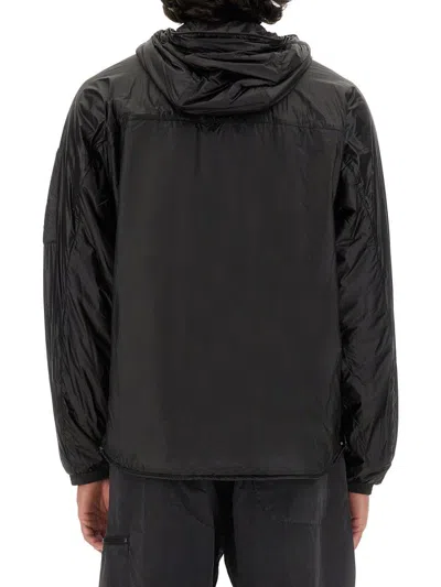 Shop C.p. Company Nada Shell Zipped Hooded Jacket In Black