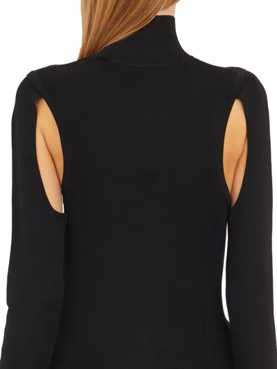 Helmut Lang Air Cut-out Turtleneck Jumper In Black
