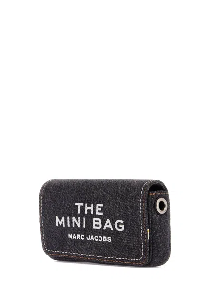 Shop Marc Jacobs The Denim Chain Mini Bag - A In Grey