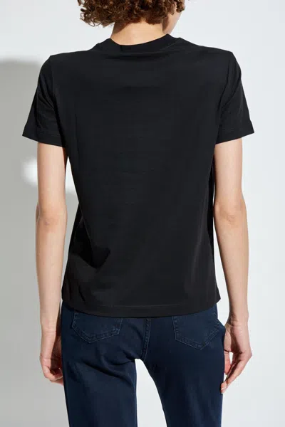 Shop Versace Jeans Couture T-shirt With Logo In Black