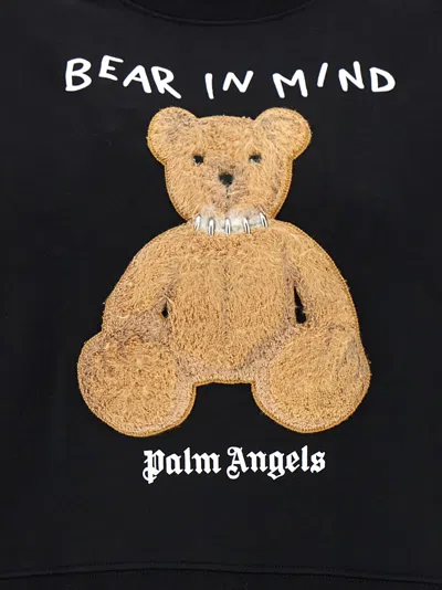 Shop Palm Angels Bear In Mind Sweatshirt In Black/brown