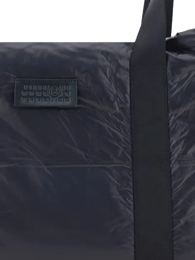 Shop Mm6 Maison Margiela Travel Bag In Black