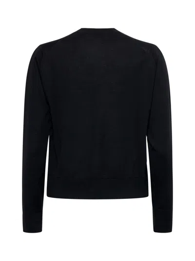Shop Maison Kitsuné Cardigan In Black