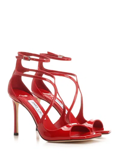 Shop Jimmy Choo Azia Patent Pump In Red