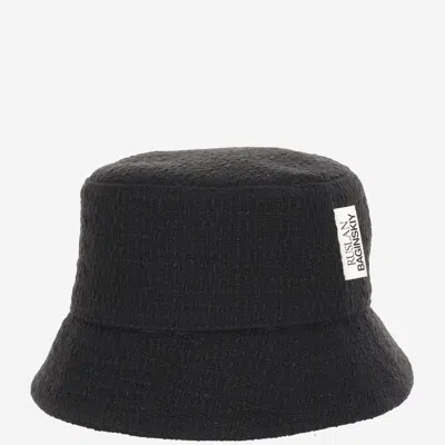 Ruslan Baginskiy Black Tweed Bucket Hat In Black