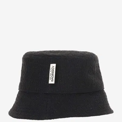 Ruslan Baginskiy Black Tweed Bucket Hat In Black