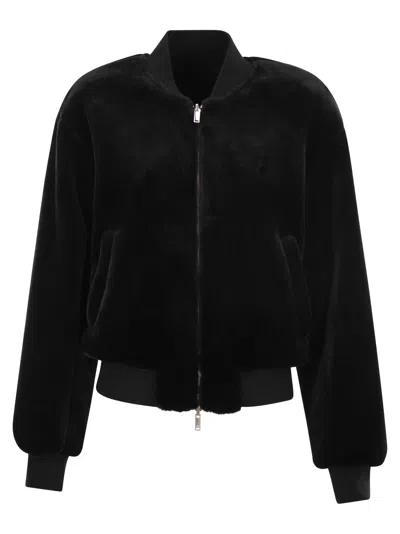 Moose Knuckles Women's Jet Bomber - Reversible Bomber In Black