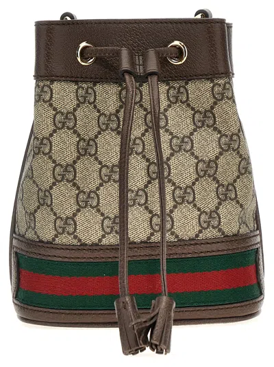 Shop Gucci Ophidia Bucket Bag In Multicolor