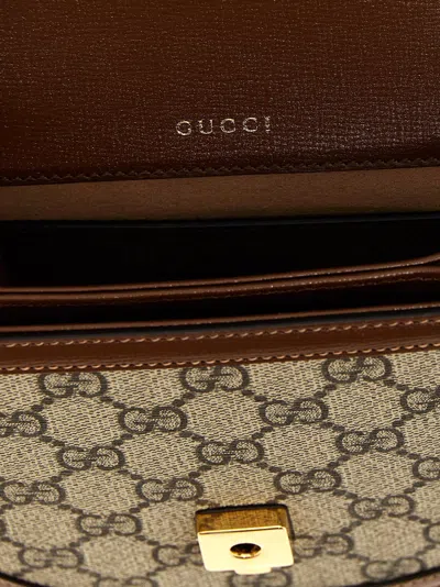 Shop Gucci Horsebit 1955 Handbag In Brown