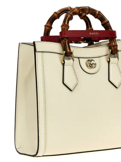 Shop Gucci Diana Shopping Bag In White