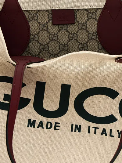 Shop Gucci Shopping Bag In Beige