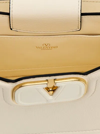 Valentino Vlogo Shoulder Bags White In White