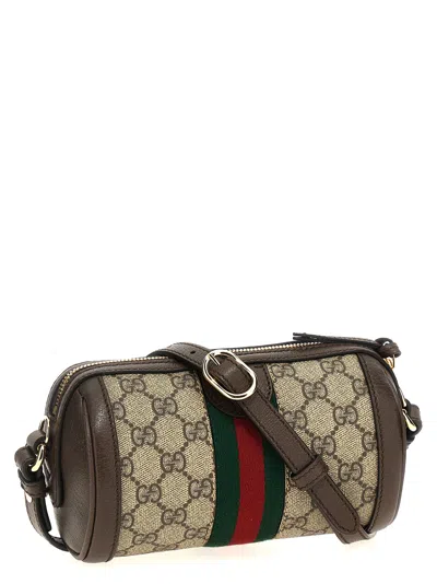 Shop Gucci Ophidia Mini Shoulder Bag In Multicolor