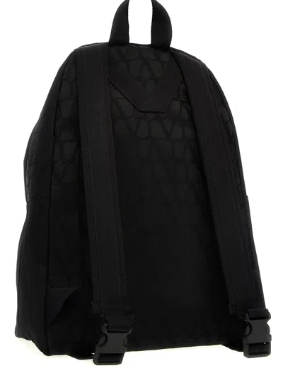 Shop Valentino Garavani Iconographe Backpack In Black