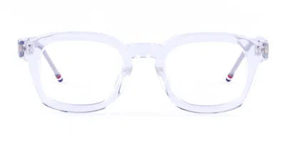 Shop Thom Browne Rectangular - Crystal Clear Rx Glasses