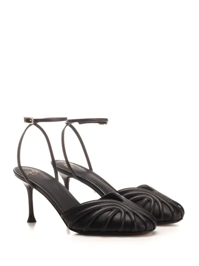 Alevì Thalia 095 Pumps In Black Leather In Black