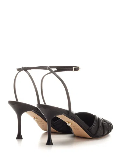 Alevì Thalia 095 Pumps In Black Leather In Black