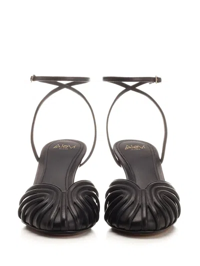 Alevì Thalia 095 Pumps In Black Leather In Black
