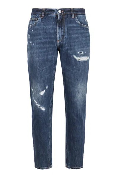 Shop Dolce & Gabbana Loose-fit Jeans In Denim