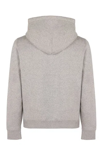 Shop Moncler Full Zip Hoodie In Grey