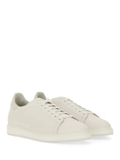 Shop Brunello Cucinelli Leather Sneaker In White