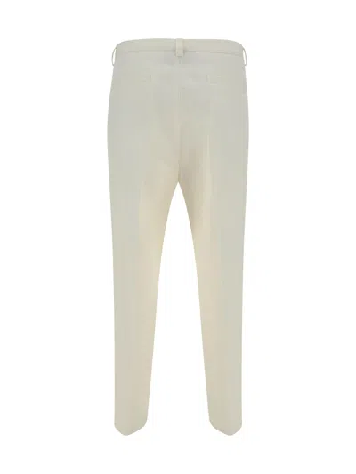 Shop Brunello Cucinelli Pants In Yellow Cream