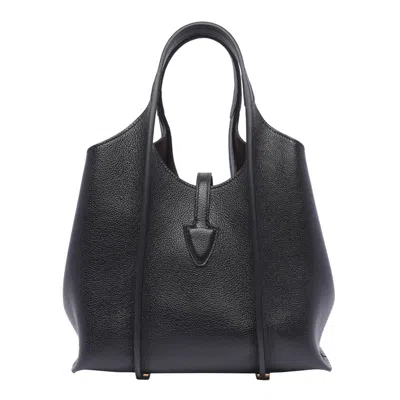 Shop Tod's Mini T-timeless Shopping Bag In Black