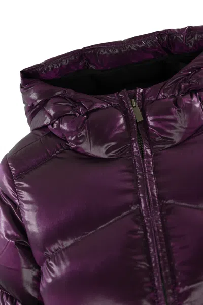 Shop K-way Ninev Crystal Thermo Heavy Jacket In Plum