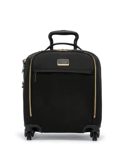 Tumi Leger Continental Expandable Carry On Wheeled Suitcase In Black,gold