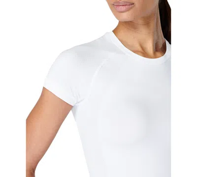 Sweaty Betty Athlete Seamless Crop T-shirt In White