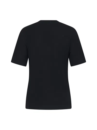 Filippa K Mock Neck Tee In Black