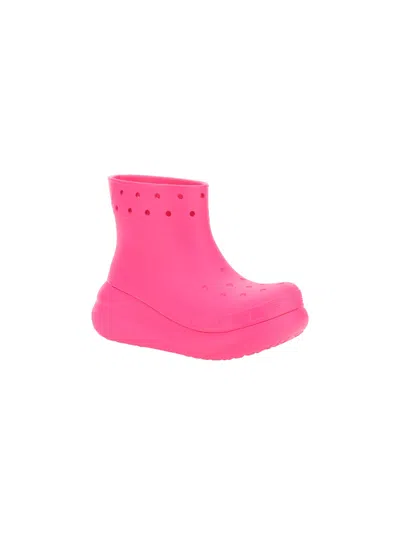 Crocs Crush Rain Boots In Fuchsia