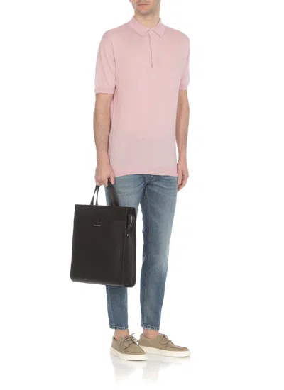 John Smedley Adrian Polo Shirt In Pink