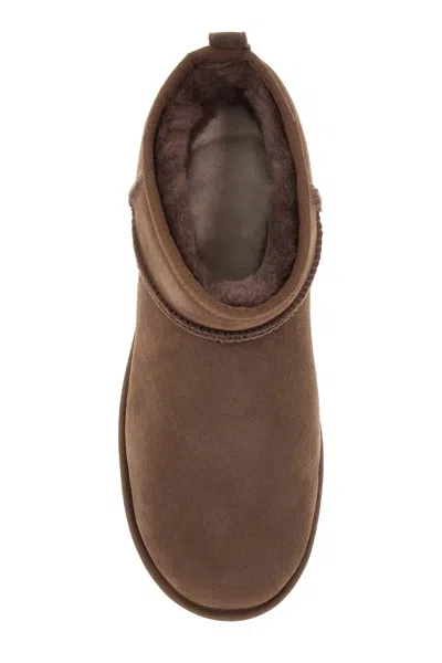 Ugg Classic Ultra Mini Hickory Boot In Brown