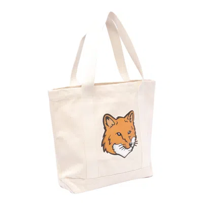 Maison Kitsuné Chillax Fox Cotton Tote Bag