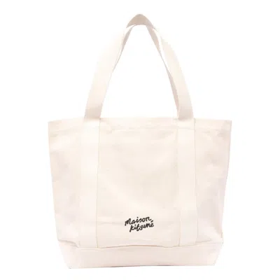 MAISON KITSUNÉ FOX HEAD TOTE BAG 