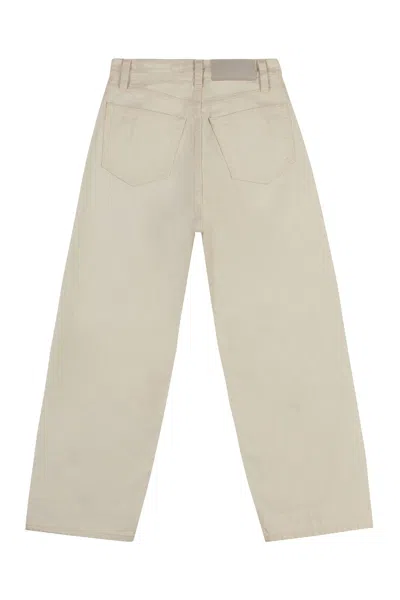 Calvin Klein Wide-leg Jeans In Ecru