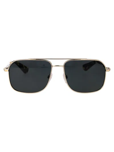 Shop Burberry Sunglasses In Light Gold