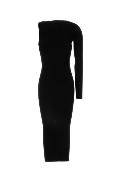 Courrèges Courreges Women Long One-shoulder Dress In Black