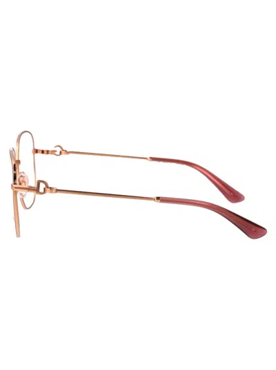Dolce & Gabbana Pink Gold Acetate Optical Glasses