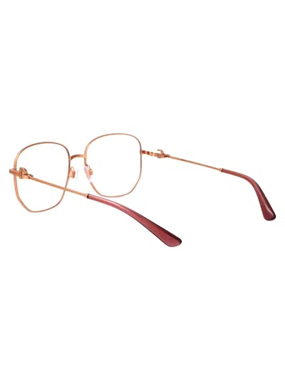 Dolce & Gabbana Pink Gold Acetate Optical Glasses