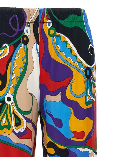 Shop Pucci Printed Trousers In Purple