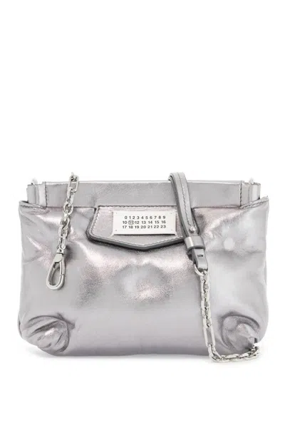 Shop Maison Margiela Glam Slam Red Carpet Mini Bag In Silver