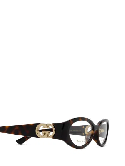 Shop Gucci Eyewear Eyeglasses In Brown